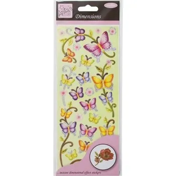 samolepka DO samolepky ANT 8161000 prostorové Buterflies &amp; Leavesant