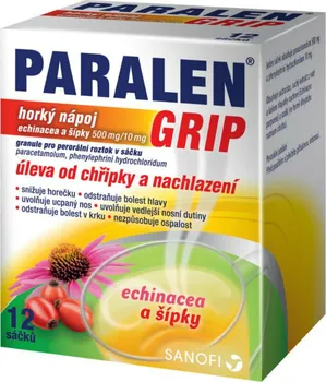 Lék na bolest, zánět a horečku Paralen Grip Horký nápoj Echinacea a šípky 12 sáčků