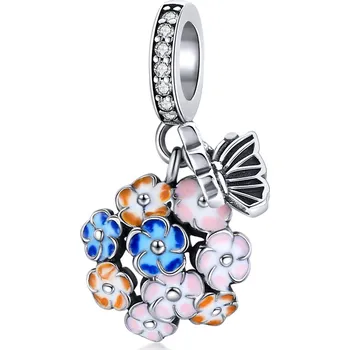 Přívěsek Elenys stříbrný přívěsek Barevná zahrada