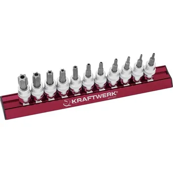 Gola sada KRAFTWERKTOOLS Sada 3/8" nástavců Torx T10-T60 /48mm s otvorem 11ks MAGALU