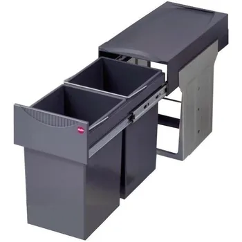 Odpadkový koš Hailo AS Tandem 31 l tmavě šedý