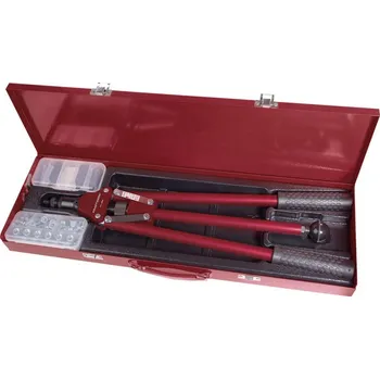 Nýtovací pistole KRAFTWERKTOOLS Kleště nýtovací pákové na matice M5-M10 INDUSTRY s příslušenstvím