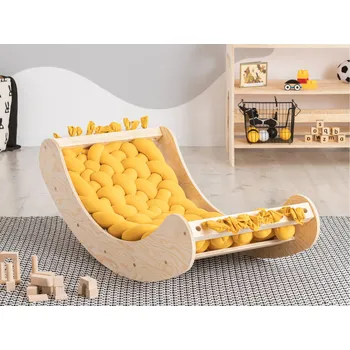 Dětská houpačka ADEKO Dětská houpačka - kolébka barva: hořčicová