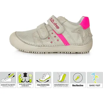 Dětská treková obuv D.D.Step D.D. step dívčí obuv 063-932AM Barva: bílá, Velikost: 33