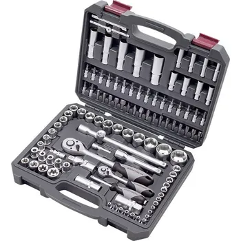 Gola sada KRAFTWERKTOOLS PROMO KW: Souprava gola 1/4"+1/2" 4-32mm s příslušenstvím 105ks Basic-Line