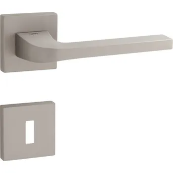 Dveřní kování klika TI - SUPRA - HR 3097Q Provedení: madlo fix/kl. pravá + PZ rozety (otvor pro vložku), Povrch: NP - Nikl perla (142) 8584138255720