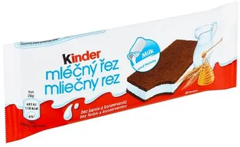 Čokoládová tyčinka Kinder Mléčný řez 28 g
