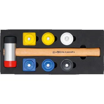 Kladivo Vyklepávací palička Kraftmann 323 mm BGS1052101 s výměnnou hlavou pr. 43 mm Sada 9 dílů (BGS 1052101 Vyklepávací palička Kraftmann 323 mm BGS1052101 s výměnnou hlavou pr. 43 mm Sada 9 dílů)