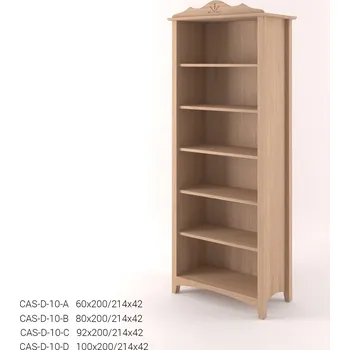 Knihovna Stylová knihovna vysoká CASTELLO D10 - DUB