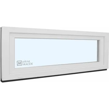 Okno Plastové okno - KNIPPING 70 AD, 1500x500 mm, S, bílá Sklo: čiré + příslušenství a montážní materiál zdarma