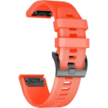 eses Silikonový řemínek pro Garmin - Oranžový, QuickFit 22 mm