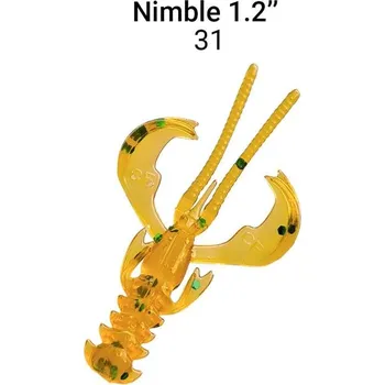 Umělá nástraha Gumová nástraha Crazy Fish Nimble 3cm 31 Light beer (16ks)
