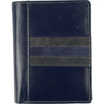 Peněženka Kožená pánská peněženka modrá WILD