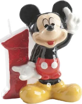 Dortová svíčka Dekora Dortová svíčka Mickey číslo 1 6,5 cm