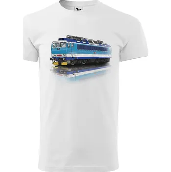 Tričko Vlak – Lokomotiva 362 (Velikost: L, Typ: pro muže, Barva trička: Bílá)
