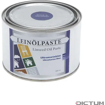 Olej na dřevo Dictum 810106 - Linseed Oil Paste Ultramarine Blue - Olejová pasta