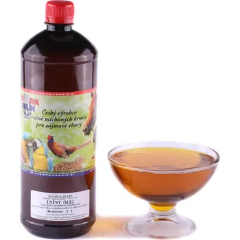 Krmiva Hulín Lněný olej lisovaný za studena pro koně 5 l