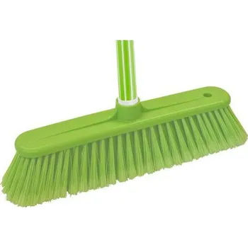 Smeták Plastový smeták s tyčí, 120 cm