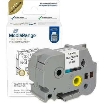 Pásek do tiskárny Páska MR [Brother] TZ, 36mm (TZ-261) bílá, černý tisk, 8m