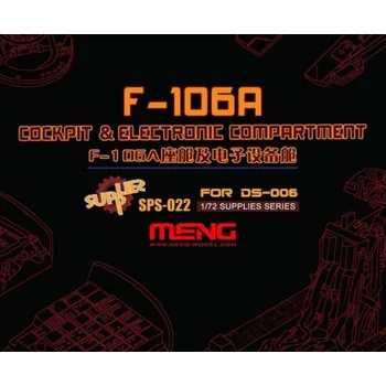 Plastikový model Meng 1/72 F-106A cockpit & electronic compartment