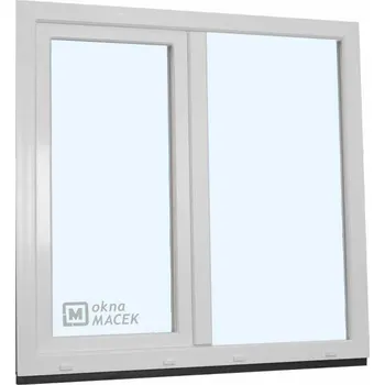 Okno Plastové okno - KNIPPING 70 AD, 1200x1200 mm, FIX/OS, bílá + příslušenství a montážní materiál zdarma