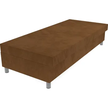Postel Válenda hnědá 200 × 90 cm pružinová na nohách