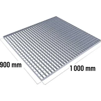 Terasové prkno Zinkovaný rošt SP 30/2 - 34 x 38 mm - 900 x 1 000 mm