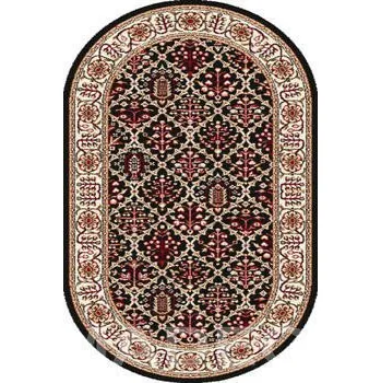 Koberec Orfa Kusový koberec STANDARD TAMIR ovál - černý - 100x180cm