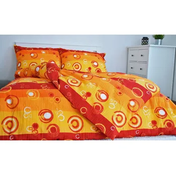 Povlečení Krepové povlečení Bublina vínová70x90/140x200 - povlak na polštář 70x90