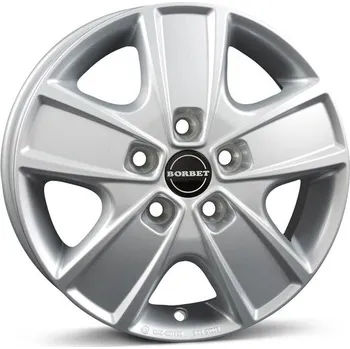 Alu kolo Alu disk Borbet CWG 6x16, 5x118, 71.1, ET68 crystal silver