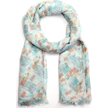 Šátek Anna Grace Dámský zelený šátek AGSC0023