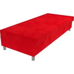 Válenda červená 200 × 90 cm pružinová na nohách