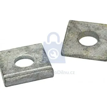 Matice Podložka čtyřhranná, klínová pro I nosníky, sklon 14%, DIN 435, žárový zinek (TZN) 11, balení 1 ks