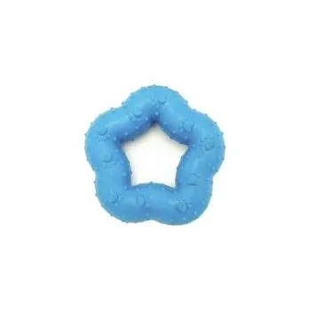 Hračka pro psa Nayeco hračka pro psa kytka zdobená průměr 7 cm guma modrá