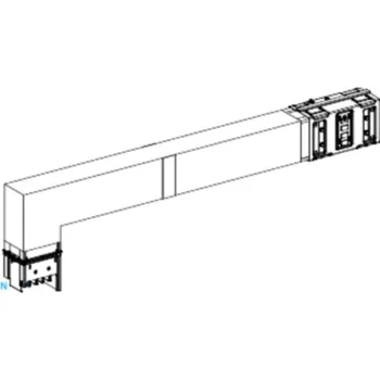 Jistič KSA630DLF42F Koleno 630 A vertikální na míru s požární přepážkou dolu, Schneider electric