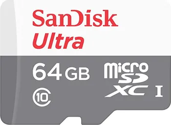 Paměťová karta SanDisk Ultra microSDXC 64 GB UHS-I U1 80 MB/s + SD adaptér