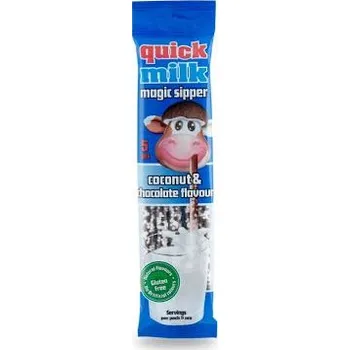 Čokoláda Amylon Magická brčka do mléka čokoláda a kokos 30 g