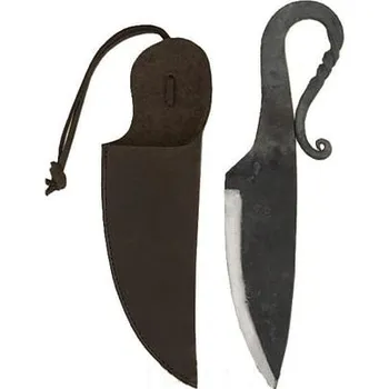Replika zbraně imago Kovaný nůž s pouzdrem - raný středověk