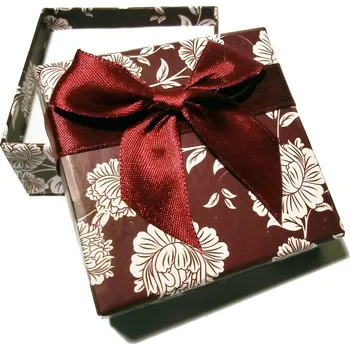Dárková krabička Krabička bordó - 60x60x25mm