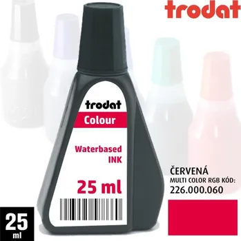Razítko Univerzální razítková barva Trodat 7010, 25ml, červená