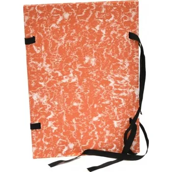 Archivační box Spisová deska A4 červená, mramor