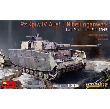 Plastikový model 1:35 Pz.Kpfw.IV Ausf.J Nibelungenwerk Late (Interior Kit)