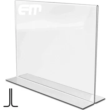 Prezentační plexi stojánek T, A4 (298x210 mm) - na šířku