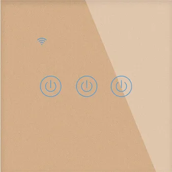 vypínač BOT Chytrý dotykový vypínač osvětlení THREE zlatý