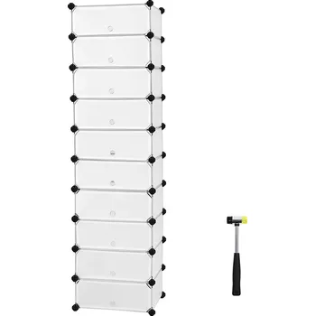 Botník SONGMICS LPC10W plastový botník polo-průhledný