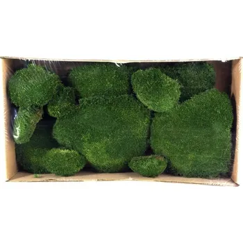 umělá květina Stabilizovaný mech bochánky 0,2 kg - tmavě zelený (kopečkový mech)