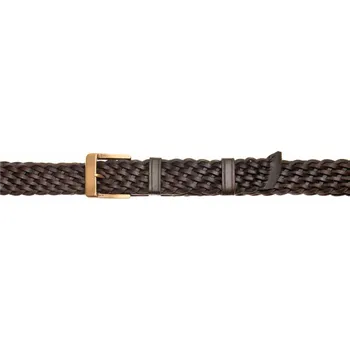 Zubíček Pletený opasek - šíře 4 cm Délka: 130 cm, Barevná varianta: černá