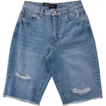 DŽÍNOVÉ KRAŤASY S VYSOKÝM PASEM Vero Moda