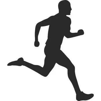 Samolepicí dekorace na vozidlo SI0110030E - běh - 160 x 146 mm doprava