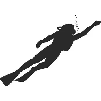 Samolepicí dekorace na vozidlo SI0110011E - potápěč2 - 160 x 127 mm doprava